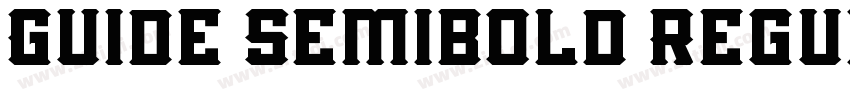 Guide Semibold Regul字体转换